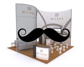 Need a Booth Design Refresh? How About Our Handlebar Mustache Accessory?  You'll be the Talk of the Show.